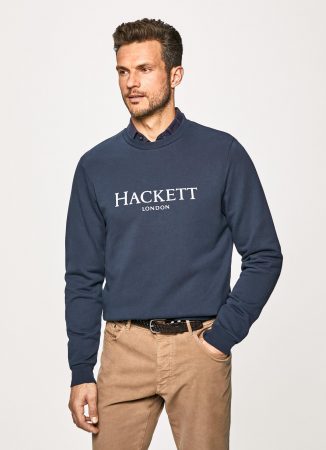 Herren Rundkragen-Sweatshirt mit Logo Dk Navy | Hackett London T-Shirts & Sweatshirts