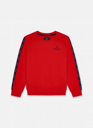 Jungen Streifen Detail Sweatshirt Red | Hackett London T-Shirts & Sweatshirts