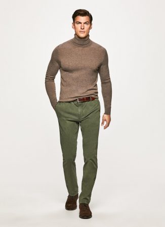 Herren Leinenhose in schlanker Passform Green | Hackett London Hosen & Jeans